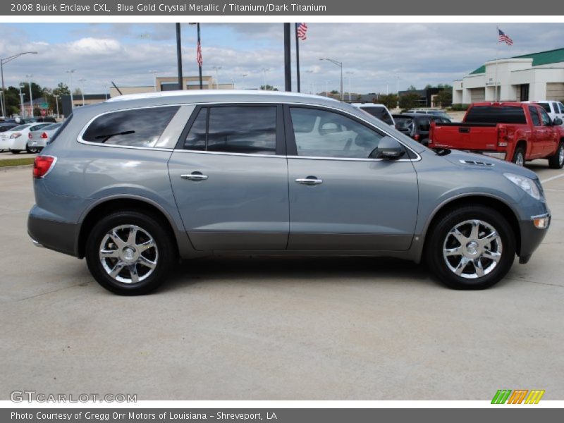 Blue Gold Crystal Metallic / Titanium/Dark Titanium 2008 Buick Enclave CXL