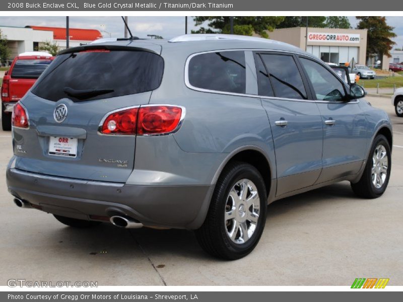 Blue Gold Crystal Metallic / Titanium/Dark Titanium 2008 Buick Enclave CXL