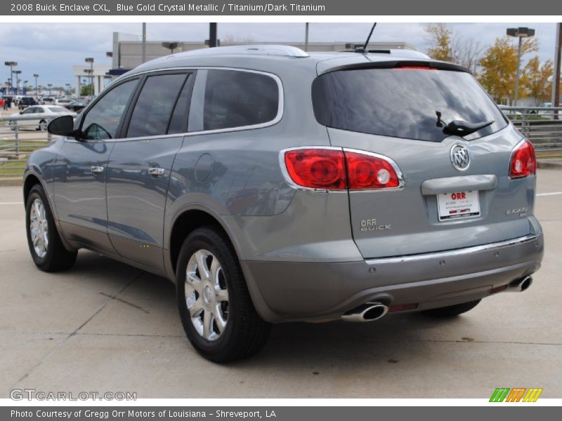 Blue Gold Crystal Metallic / Titanium/Dark Titanium 2008 Buick Enclave CXL