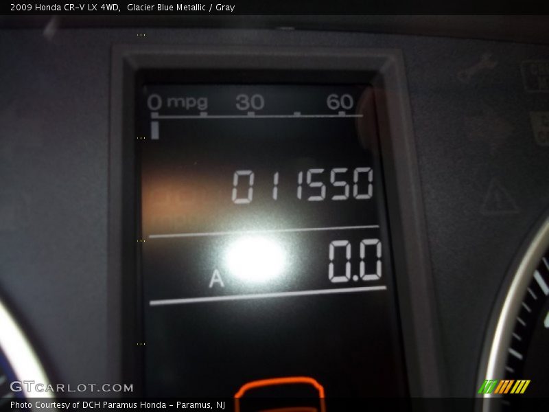 Glacier Blue Metallic / Gray 2009 Honda CR-V LX 4WD