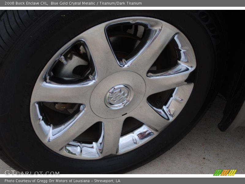 Blue Gold Crystal Metallic / Titanium/Dark Titanium 2008 Buick Enclave CXL