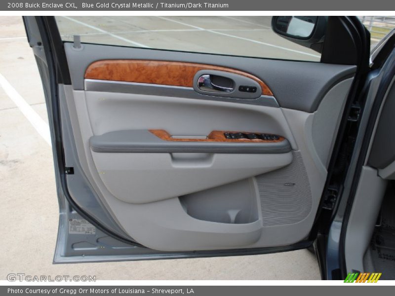 Blue Gold Crystal Metallic / Titanium/Dark Titanium 2008 Buick Enclave CXL