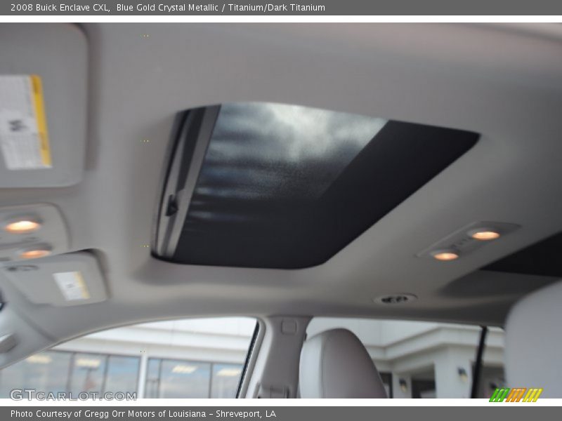 Blue Gold Crystal Metallic / Titanium/Dark Titanium 2008 Buick Enclave CXL