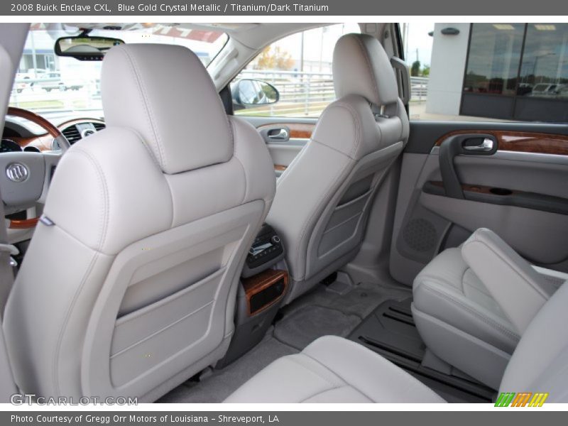 Blue Gold Crystal Metallic / Titanium/Dark Titanium 2008 Buick Enclave CXL