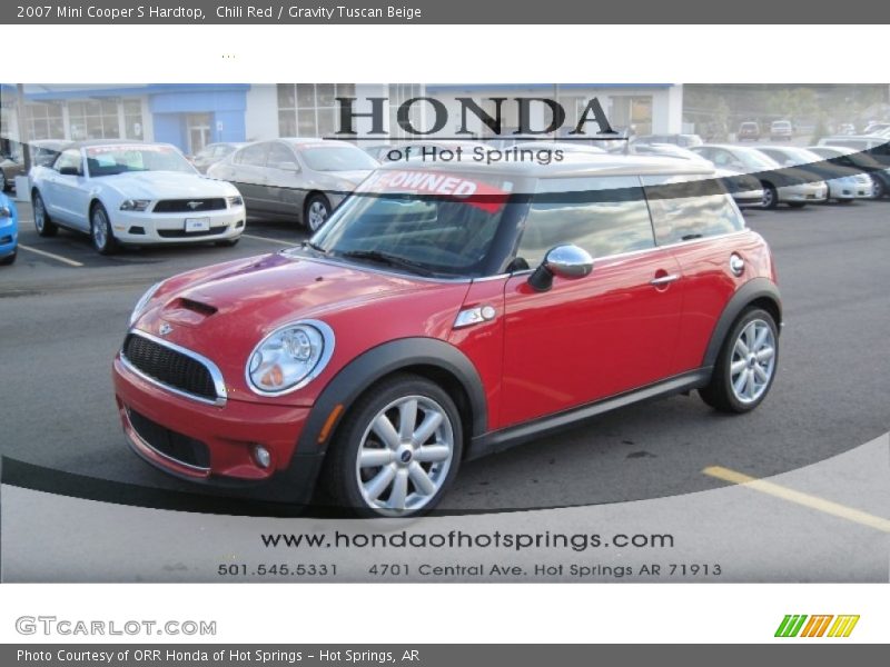 Chili Red / Gravity Tuscan Beige 2007 Mini Cooper S Hardtop