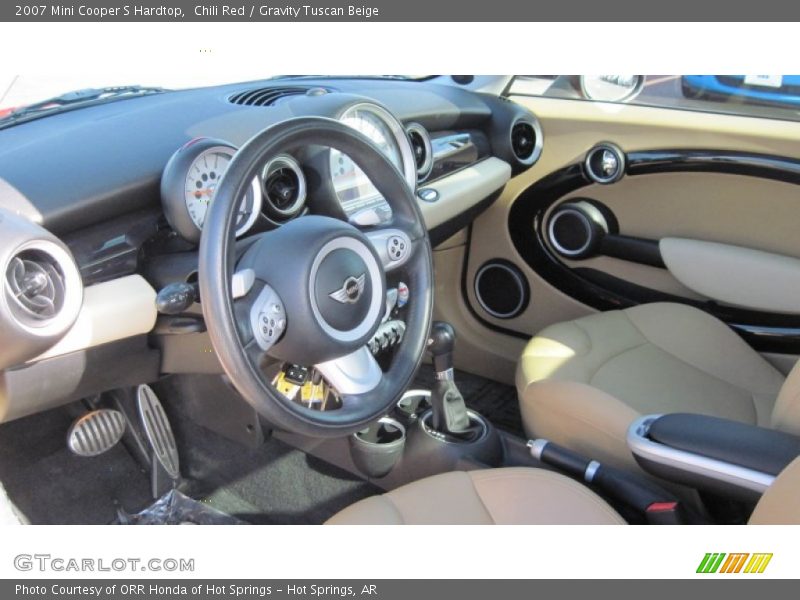Chili Red / Gravity Tuscan Beige 2007 Mini Cooper S Hardtop