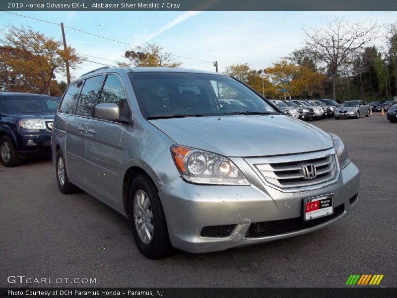 Alabaster Silver Metallic / Gray 2010 Honda Odyssey EX-L