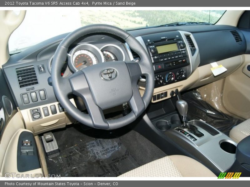 Dashboard of 2012 Tacoma V6 SR5 Access Cab 4x4
