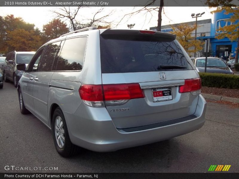 Alabaster Silver Metallic / Gray 2010 Honda Odyssey EX-L