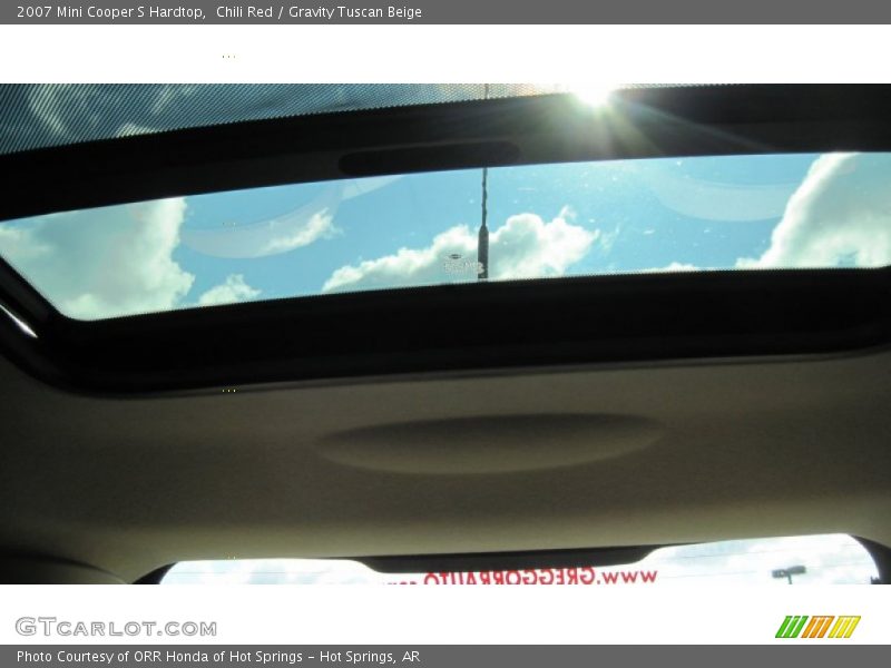 Chili Red / Gravity Tuscan Beige 2007 Mini Cooper S Hardtop