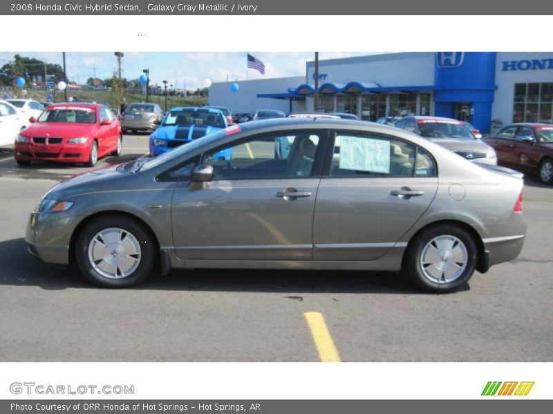 Galaxy Gray Metallic / Ivory 2008 Honda Civic Hybrid Sedan