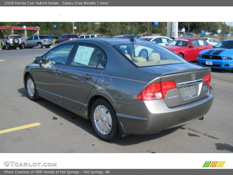 Galaxy Gray Metallic / Ivory 2008 Honda Civic Hybrid Sedan