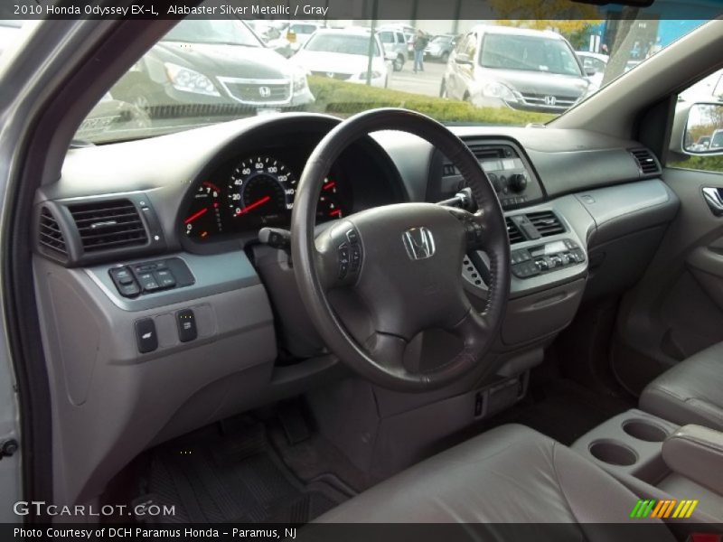 Alabaster Silver Metallic / Gray 2010 Honda Odyssey EX-L