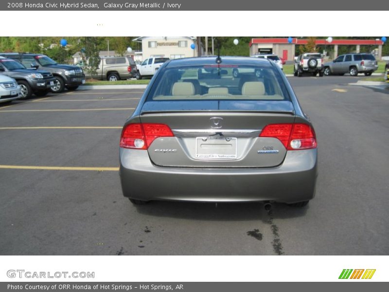 Galaxy Gray Metallic / Ivory 2008 Honda Civic Hybrid Sedan