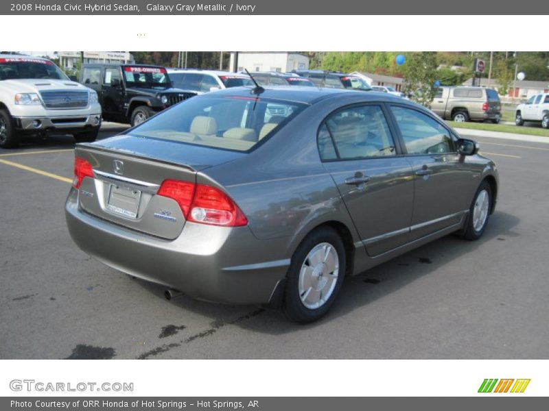 Galaxy Gray Metallic / Ivory 2008 Honda Civic Hybrid Sedan