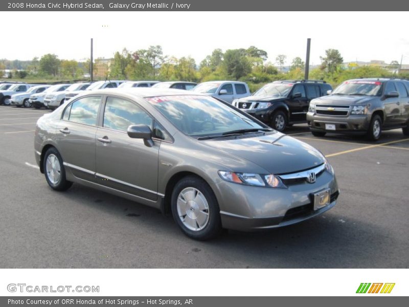 Galaxy Gray Metallic / Ivory 2008 Honda Civic Hybrid Sedan