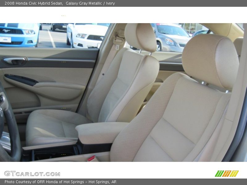 Galaxy Gray Metallic / Ivory 2008 Honda Civic Hybrid Sedan