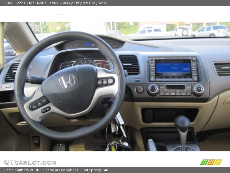 Galaxy Gray Metallic / Ivory 2008 Honda Civic Hybrid Sedan