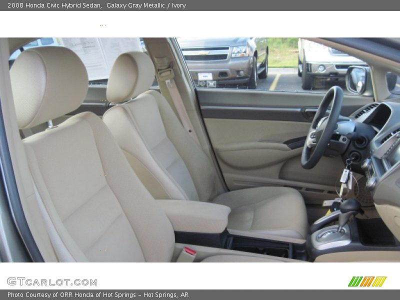 Galaxy Gray Metallic / Ivory 2008 Honda Civic Hybrid Sedan