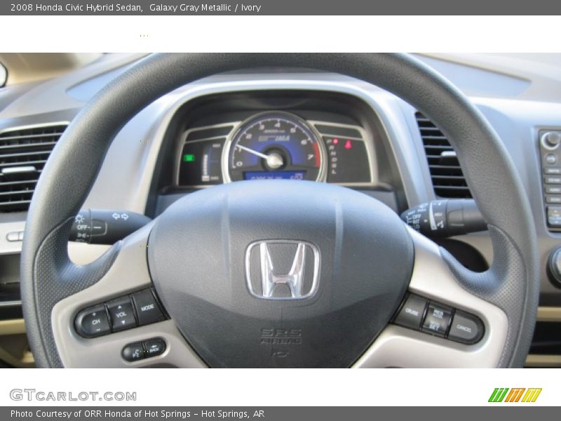 Galaxy Gray Metallic / Ivory 2008 Honda Civic Hybrid Sedan