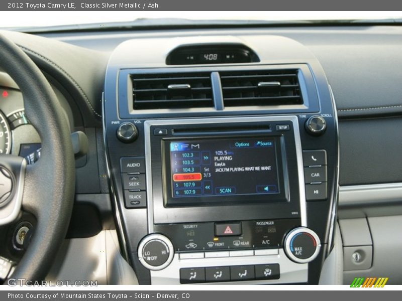 Classic Silver Metallic / Ash 2012 Toyota Camry LE