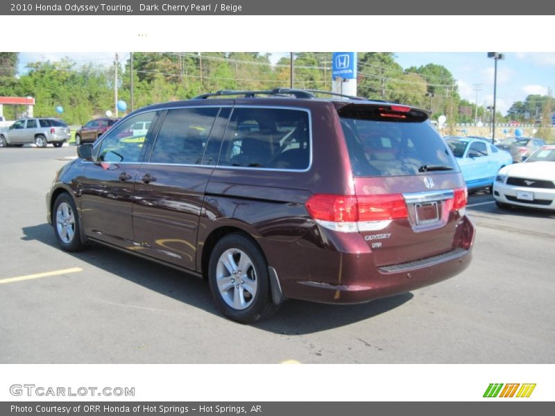 Dark Cherry Pearl / Beige 2010 Honda Odyssey Touring