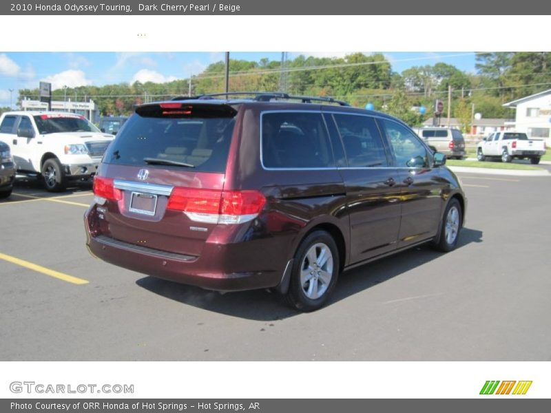 Dark Cherry Pearl / Beige 2010 Honda Odyssey Touring