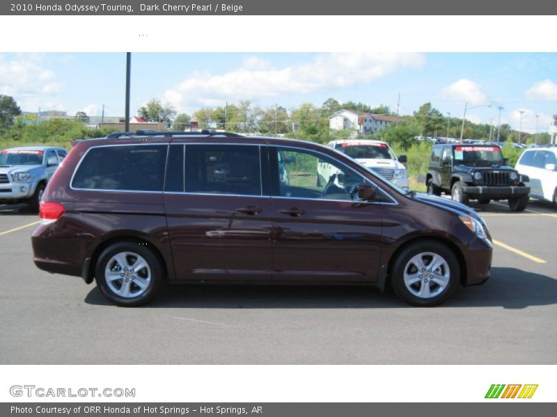 Dark Cherry Pearl / Beige 2010 Honda Odyssey Touring