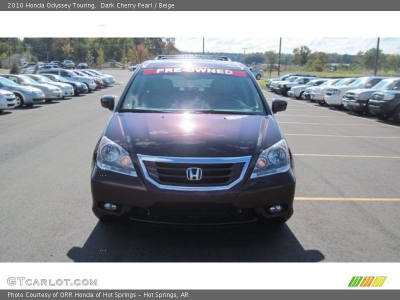 Dark Cherry Pearl / Beige 2010 Honda Odyssey Touring