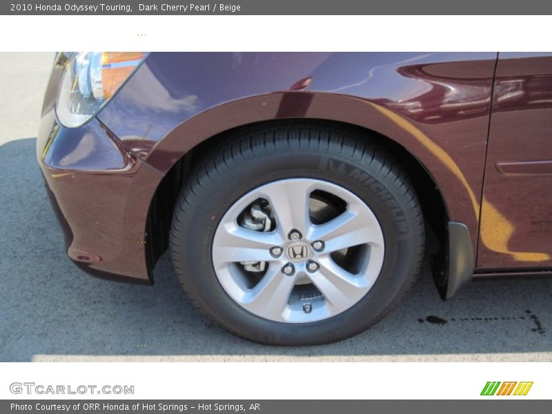 Dark Cherry Pearl / Beige 2010 Honda Odyssey Touring