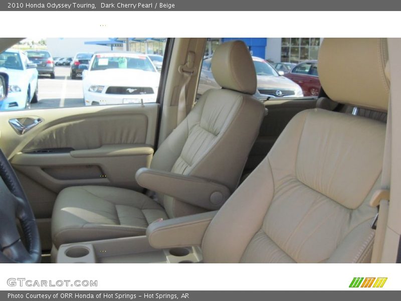 Dark Cherry Pearl / Beige 2010 Honda Odyssey Touring