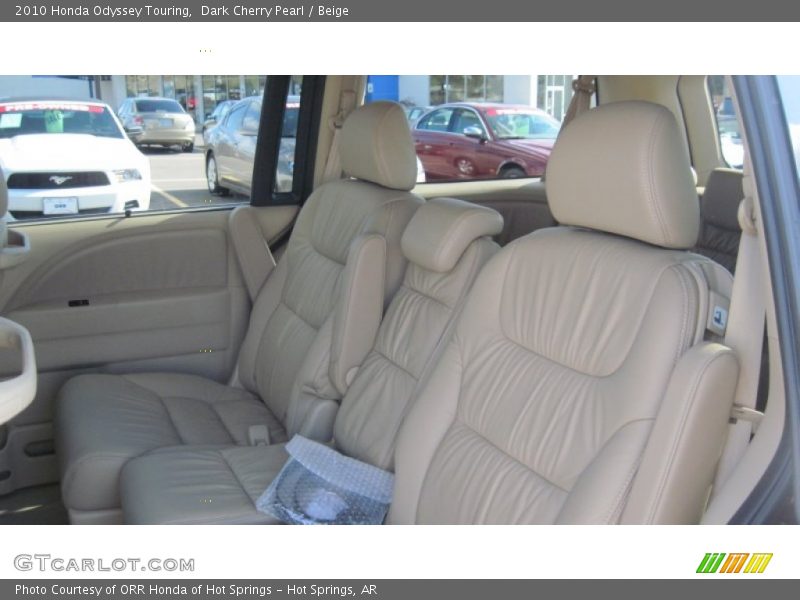 Dark Cherry Pearl / Beige 2010 Honda Odyssey Touring
