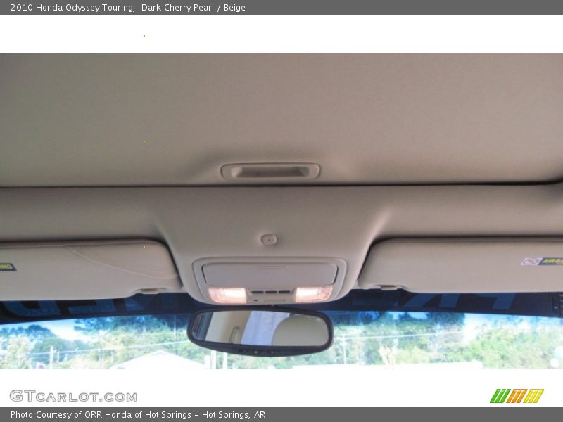Dark Cherry Pearl / Beige 2010 Honda Odyssey Touring