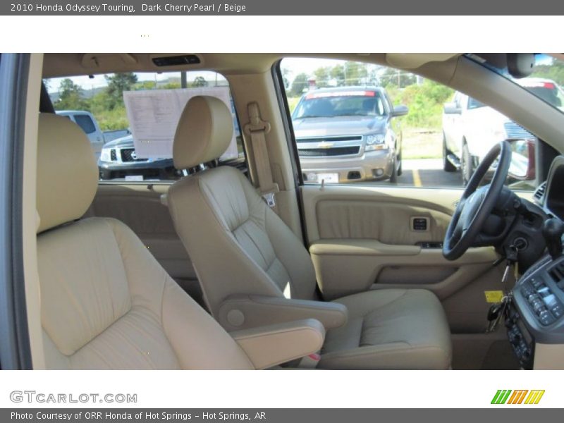 Dark Cherry Pearl / Beige 2010 Honda Odyssey Touring
