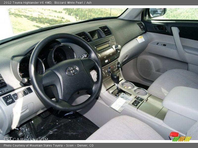  2012 Highlander V6 4WD Ash Interior