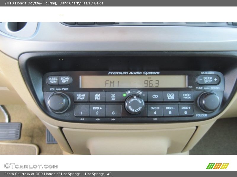 Dark Cherry Pearl / Beige 2010 Honda Odyssey Touring