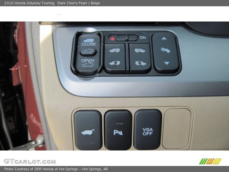 Dark Cherry Pearl / Beige 2010 Honda Odyssey Touring