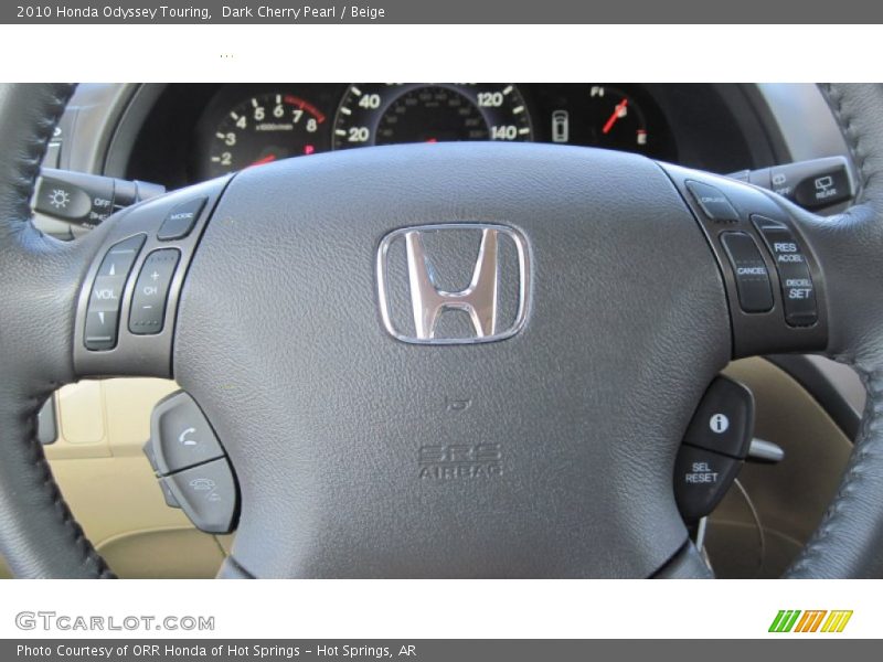 Dark Cherry Pearl / Beige 2010 Honda Odyssey Touring