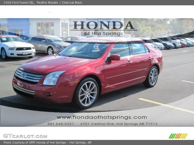 Redfire Metallic / Charcoal Black 2009 Ford Fusion SEL