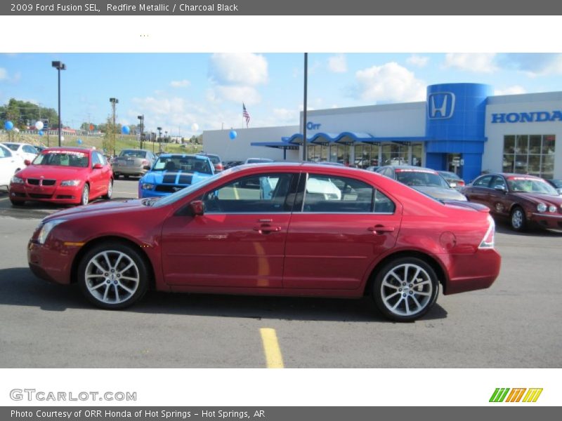 Redfire Metallic / Charcoal Black 2009 Ford Fusion SEL