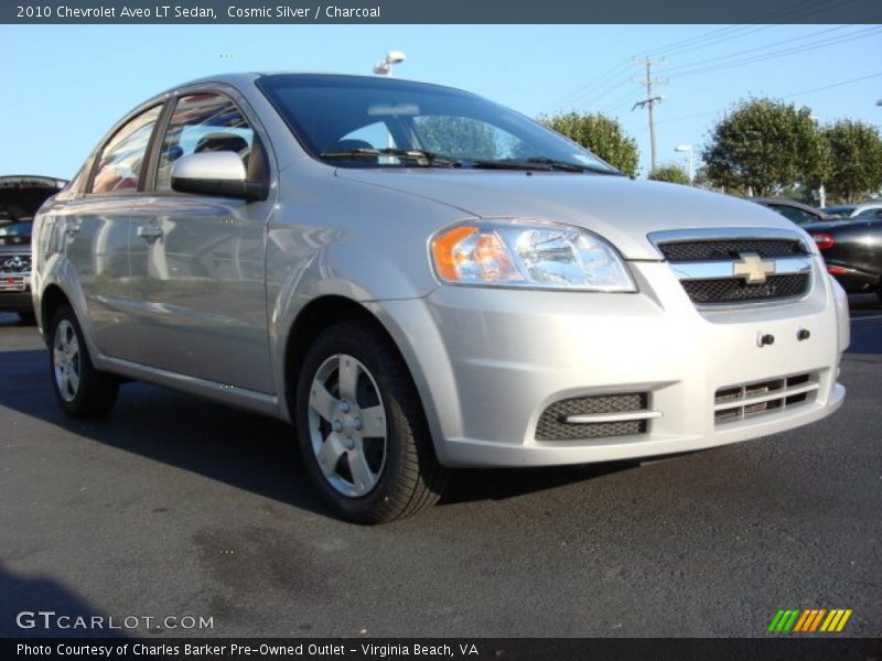 Cosmic Silver / Charcoal 2010 Chevrolet Aveo LT Sedan