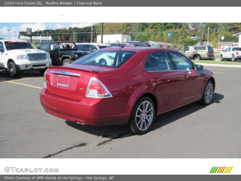 Redfire Metallic / Charcoal Black 2009 Ford Fusion SEL