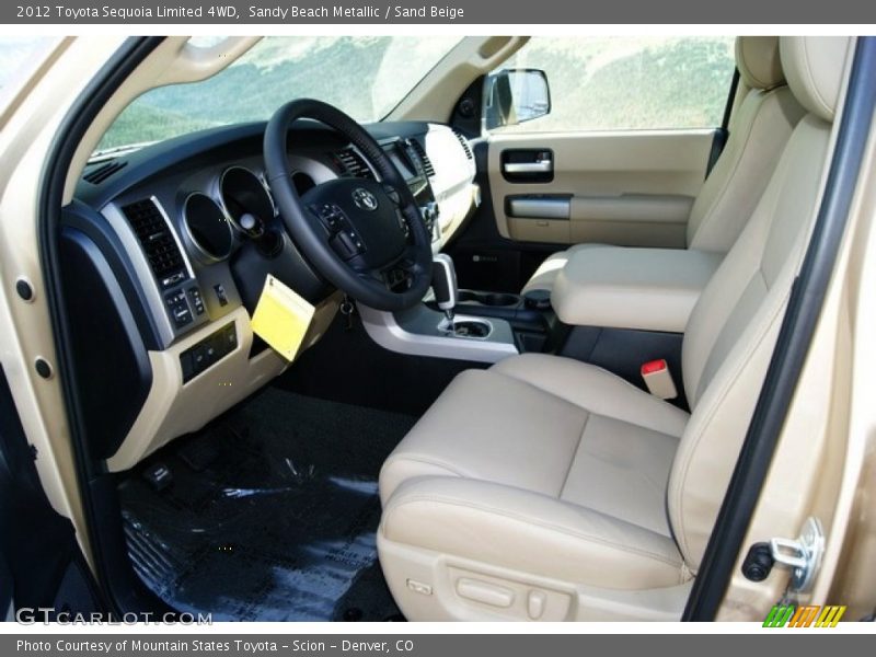  2012 Sequoia Limited 4WD Sand Beige Interior