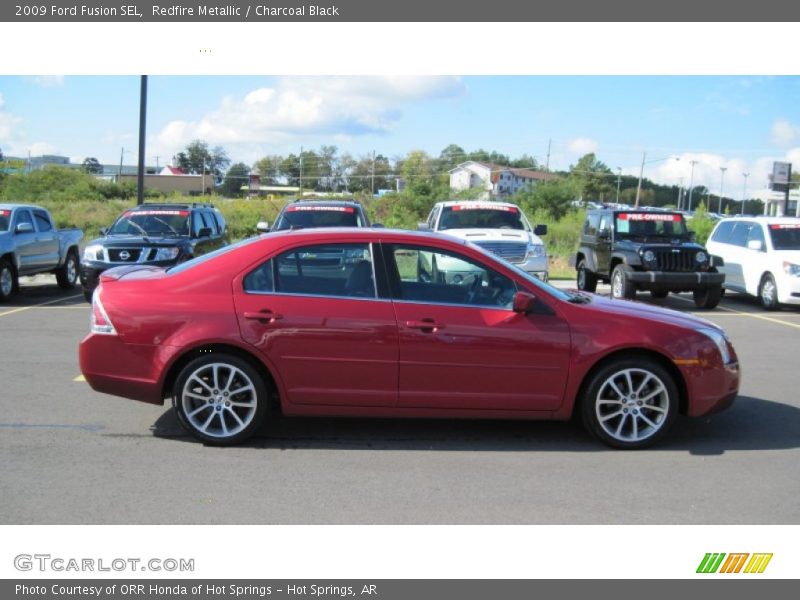 Redfire Metallic / Charcoal Black 2009 Ford Fusion SEL