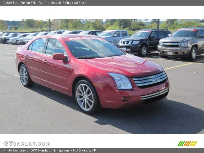 Redfire Metallic / Charcoal Black 2009 Ford Fusion SEL