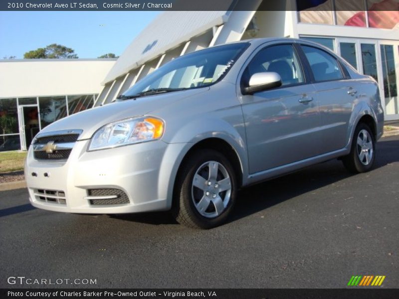Cosmic Silver / Charcoal 2010 Chevrolet Aveo LT Sedan