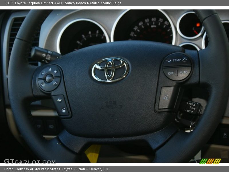 Sandy Beach Metallic / Sand Beige 2012 Toyota Sequoia Limited 4WD