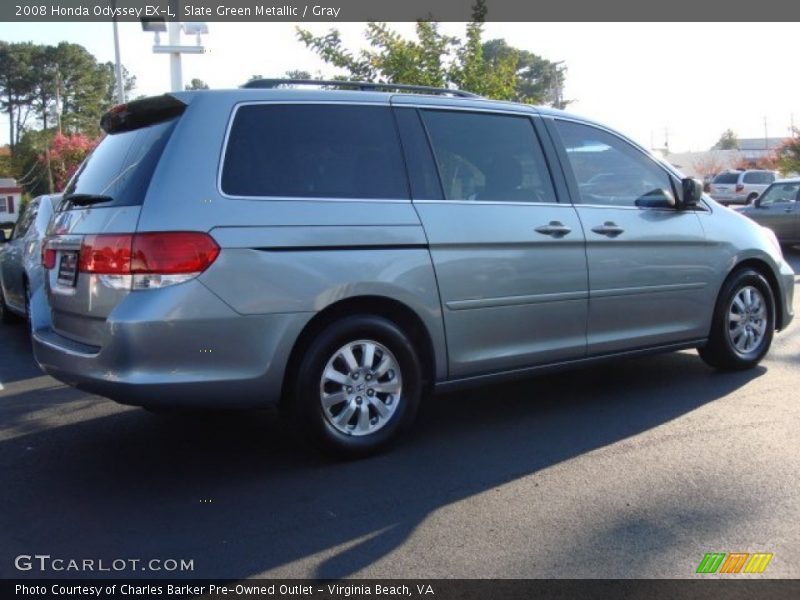 Slate Green Metallic / Gray 2008 Honda Odyssey EX-L