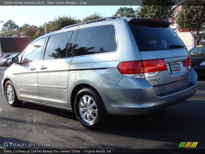 Slate Green Metallic / Gray 2008 Honda Odyssey EX-L