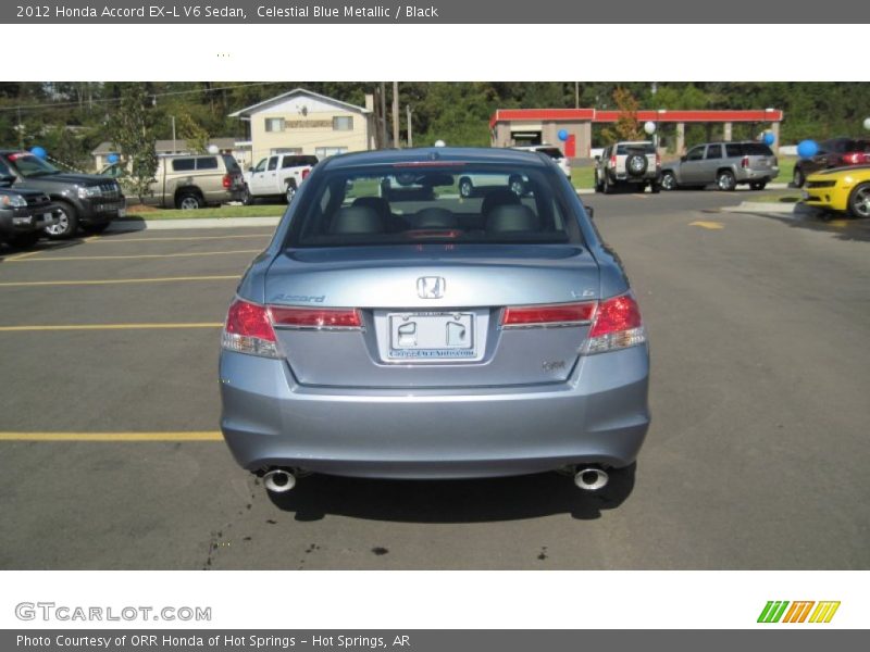 Celestial Blue Metallic / Black 2012 Honda Accord EX-L V6 Sedan